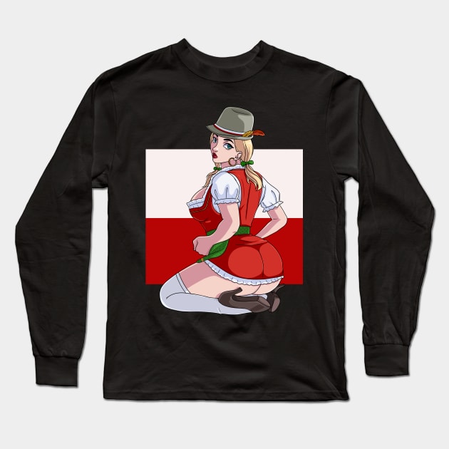 Dyngus Day Sexy Polska Polish Girl Long Sleeve T-Shirt by Noseking